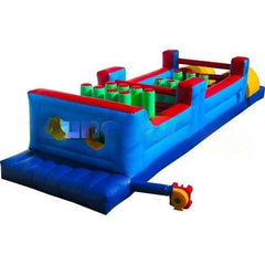 35 Feet Interactive Obstacle Commercial Inflatable by Bouncer Depot