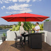 Image of Costway Canopies & Gazebos 10 x 13 Rectangular Cantilever Umbrella with 360° Rotation Function by Costway 10x13 Rectangular Cantilever Umbrella 360°Rotate Costway SKU#78512690