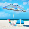Image of Costway Canopies & Gazebos 8 Feet Portable Beach Umbrella with Sand Anchor and Tilt Mechanism by Costway 85703641 8 Feet Portable Beach Umbrella with Sand Anchor and Tilt Mechanism