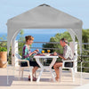 Image of 8 Feet x 8 Feet Outdoor Pop Up Tent Canopy Camping Sun Shelter with Roller Bag by Costway