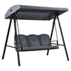 Image of Costway Canopies & Gazebos Outdoor 3-Seat Porch Swing with Adjust Canopy and Cushions by Costway