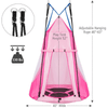 Image of Costway canopy 2-in-1 40 Inch Kids Hanging Chair Detachable Swing Tent Set by Costway