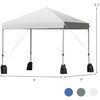 Image of Costway canopy 8 x 8 Feet Outdoor Pop up Canopy Tent with Roller Bag and Sand Bags by Costway 8 x 8 Feet Outdoor Pop up Canopy Tent with Roller Sand Bags by Costway