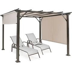 10' x 10' Metal Frame Patio Furniture Shelter by Costway