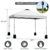 Image of Costway Canopy Tent 10’ x 10' Outdoor Commercial Pop up Canopy Tent by Costway