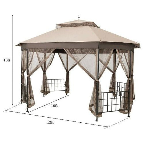 Costway Canopy Tent 10’x 12’ Octagonal Patio Gazebo by Costway 10’x 12’ Octagonal Patio Gazebo by Costway SKU# 37948520