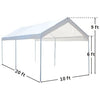 Image of Costway Canopy Tent 10 x 20 Steel Frame Portable Car Canopy Shelter by Costway 796914879527 40176529 10 x 20 Steel Frame Portable Car Canopy Shelter by Costway 40176529