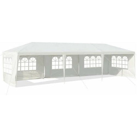 Costway Canopy Tent 10' x 30' Outdoor Party Wedding 5 Sidewall Tent Canopy Gazebo by Costway 7461758185372 37954621