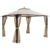 Image of Costway Canopy Tent 12’ x 10’Outdoor Double Top Patio Gazebo by Costway 12’ x 10’Outdoor Double Top Patio Gazebo by Costway SKU# 76238451