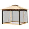 Image of Costway Canopy Tent 2-Tier 10' x 10' Patio Shelter Awning Steel Gazebo Canopy by Costway 796914873891 84732069
