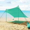 Image of Costway Canopy Tent 7' x 7' Family Beach Tent Canopy Sunshade w/ 4 Poles by Costway
