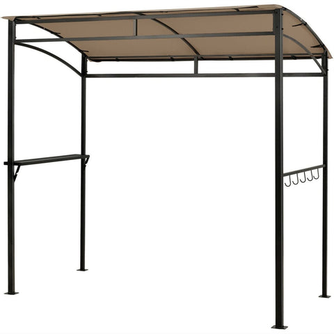 Costway Canopy Tent Brown 7' x 4.5' Grill Gazebo Outdoor Patio Garden BBQ Canopy Shelter by Costway 7461759602816 43568207-Br