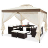 Image of Costway Canopy Tent Canopy Gazebo Tent Shelter Garden Lawn Patio with Mosquito Netting by Costway