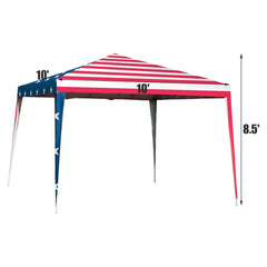 Outdoor 10’ x 10’ Pop-up Canopy Tent Gazebo Canopy by Costway