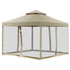 Image of Costway Canopy Tent Outdoor 2-Tier 10' x 10' Screw-free Structure Shelter Gazebo Canopy by Costway 796914873877 50978413