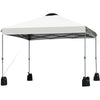 Image of Costway Canopy Tent White 10’ x 10' Outdoor Commercial Pop up Canopy Tent by Costway 7461758060532 95721084-W