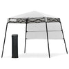 Image of Costway Canopy Tent White 7 x 7 FT Sland Adjustable Portable Canopy Tent w/ Backpack by Costway 7461758070814 65107842-W