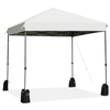 Image of Costway canopy White 8 x 8 Feet Outdoor Pop up Canopy Tent with Roller Bag and Sand Bags by Costway 5320697 8 x 8 Feet Outdoor Pop up Canopy Tent with Roller Sand Bags by Costway