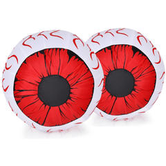 Costway Christmas Lighting & Accessories 2 Pack 3 Feet Halloween Inflatable Eyeballs with Air Blow by Costway 15706839