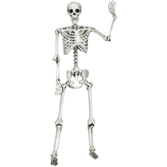 5.4ft Halloween Skeleton Life Size Realistic Full Body Hanging by Costway