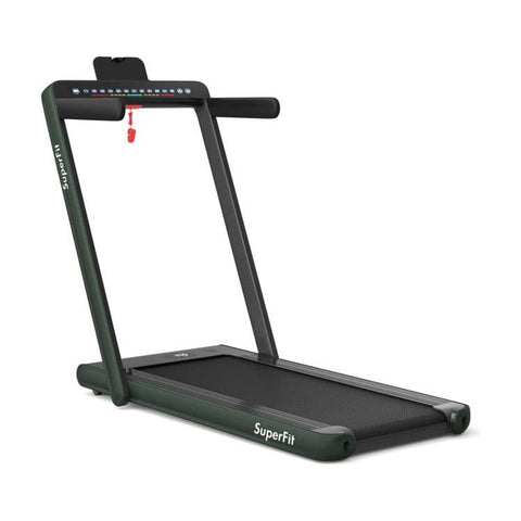 costway Fitness 2.25 HP 2-in-1 Folding Treadmill with Dual Display and App Control by Costway 2.25 HP 2-in-1 Folding Treadmill with Dual Display App Control Costway