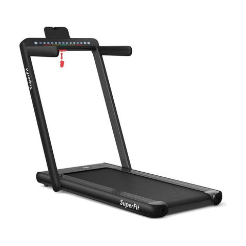 costway Fitness 2.25 HP 2-in-1 Folding Treadmill with Dual Display and App Control by Costway
