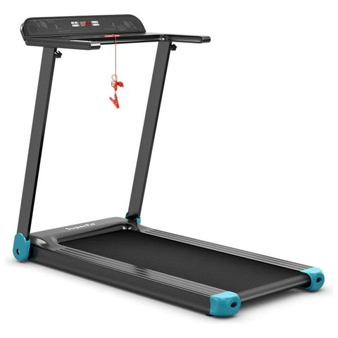 costway Fitness 2.25 HP Electric Folding Treadmill with HD LED Display and APP Control Speaker by Costway 2.25HP Electric Treadmill HD LED Display Control Speaker Costway