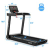 Image of costway Fitness 2.25 HP Electric Treadmill Running Machine with App Control by Costway 781880212768 73925146 Convenient Remote Control for Treadmill Infrared Technology Costway