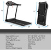 Image of costway Fitness 2.25HP Electric Folding Treadmill with HD LED Display and APP Control Speaker by Costway