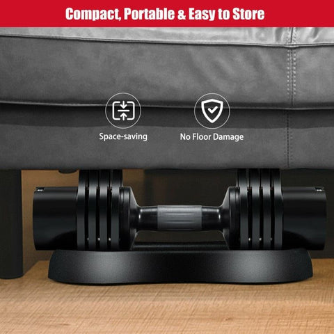 costway Fitness 27.5 LBS 5-in-1 Adjustable Dumbbell for Gym Home Office by Costway 781880212195 01453287