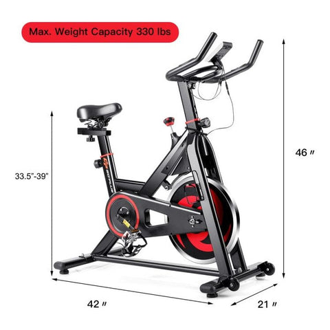 costway Fitness 30 lbs Family Fitness Aerobic Exercise Magnetic Bicycle by Costway 781880212973 74251086