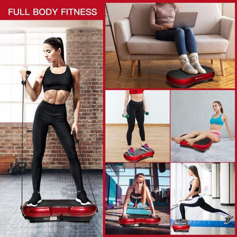 costway Fitness 3D Vibration Plate Fitness Machine with Remote Control by Costway