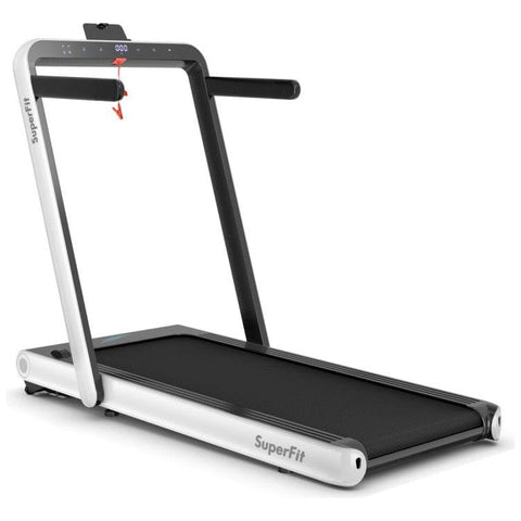costway Fitness 4.75HP 2 In 1 Folding Treadmill with Remote APP Control by Costway
