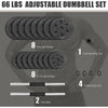 Image of costway Fitness 66 Lbs Fitness Dumbbell Weight Set with Adjustable Weight Plates and Handle by Costway 781880212089 13542960 66Lbs Fitness Dumbbell Weight Adjustable Weight Plates Handle Costway