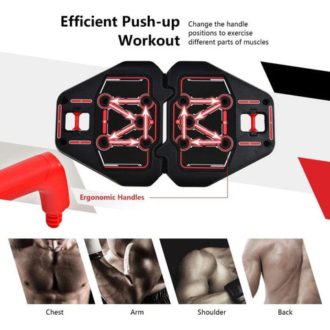costway Fitness All-in-one Portable Pushup Board with Bag by Costway 781880209539 15043792