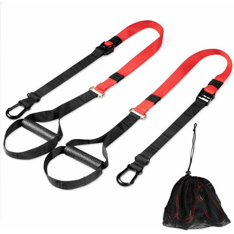 costway Fitness Bodyweight Fitness Resistance Straps Trainer with Adjustable Length by Costway 781880212102 17296058 Bodyweight Fitness Resistance Straps Trainer Adjustable Length Costway
