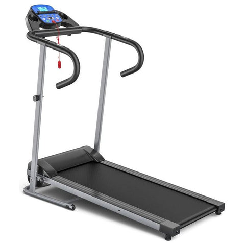 costway Fitness Electric Foldable Treadmill with LCD Display and Heart Rate Sensor by Costway 781880212690 38160249