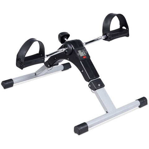 costway Fitness Folding Under Desk Indoor Pedal Exercise Bike for Arms Legs by Costway