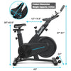 Image of costway Fitness Magnetic Exercise Bike with Adjustable Seat and Handle by Costway Portable Desk Bike Pedal Exerciser  Magnetic Resistance Costway