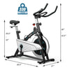 Image of costway Fitness Magnetic Stationary Bike with Heart Rate by Costway 781880212430 45361287