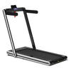 Image of costway Fitness Silver 2-in-1 Folding Treadmill with Dual LED Display by Costway