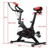 Image of costway Fitness Stationary Indoor Sports Bicycle with Heart Rate Sensor and LCD Display by Costway 781880213802 87492360