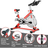 Image of costway Fitness Stationary Silent Belt Adjustable Exercise Bike with Phone Holder and Electronic Display by Costway Stationary Silent Belt Exercise Bike PhoneHolder Electronic Costway
