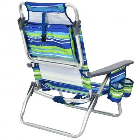 Costway Folding Chairs & Stools 2 Pieces Folding Backpack Beach Chair with Pillow by Costway 2 Pieces Folding Backpack Beach Chair with Pillow by Costway #84052631