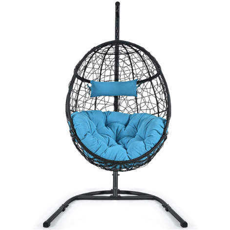 Costway Hammocks Hanging Cushioned Hammock Chair with Stand by Costway 64709532