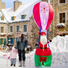 Image of Costway Holiday Ornaments 12 Feet Inflatable Hot Air Balloon and Santa Claus Decoration by Costway 92605137 12 Feet Inflatable Hot Air Balloon and Santa Claus Decoration Costway