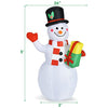 Image of Costway Holiday Ornaments 5 Feet Tall Snowman Inflatable Blow up Inflatable with Built-in Colorful LED Lights by Costway 54912376 5 Ft Tall Snowman Blow Inflatable Built-in Colorful LED Lights Costway