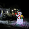 Image of Costway Holiday Ornaments 5 Feet Tall Snowman Inflatable Blow up Inflatable with Built-in Colorful LED Lights by Costway 54912376 5 Ft Tall Snowman Blow Inflatable Built-in Colorful LED Lights Costway