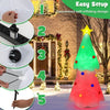 Image of Costway Holiday Ornaments 6.2 Feet Inflatable Christmas Tree with Topper Star and Lights by Costway 47289316 6 Feet Lighted Inflatable Snowman Christmas Decoration Penguin Costway