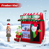 Image of Costway Holiday Ornaments 6.3 Feet Inflatable Gingerbread Cookie Shop with Santa Claus by Costway 781880253907 85643201 6.3 Feet Inflatable Gingerbread Cookie Shop with Santa Claus Costway